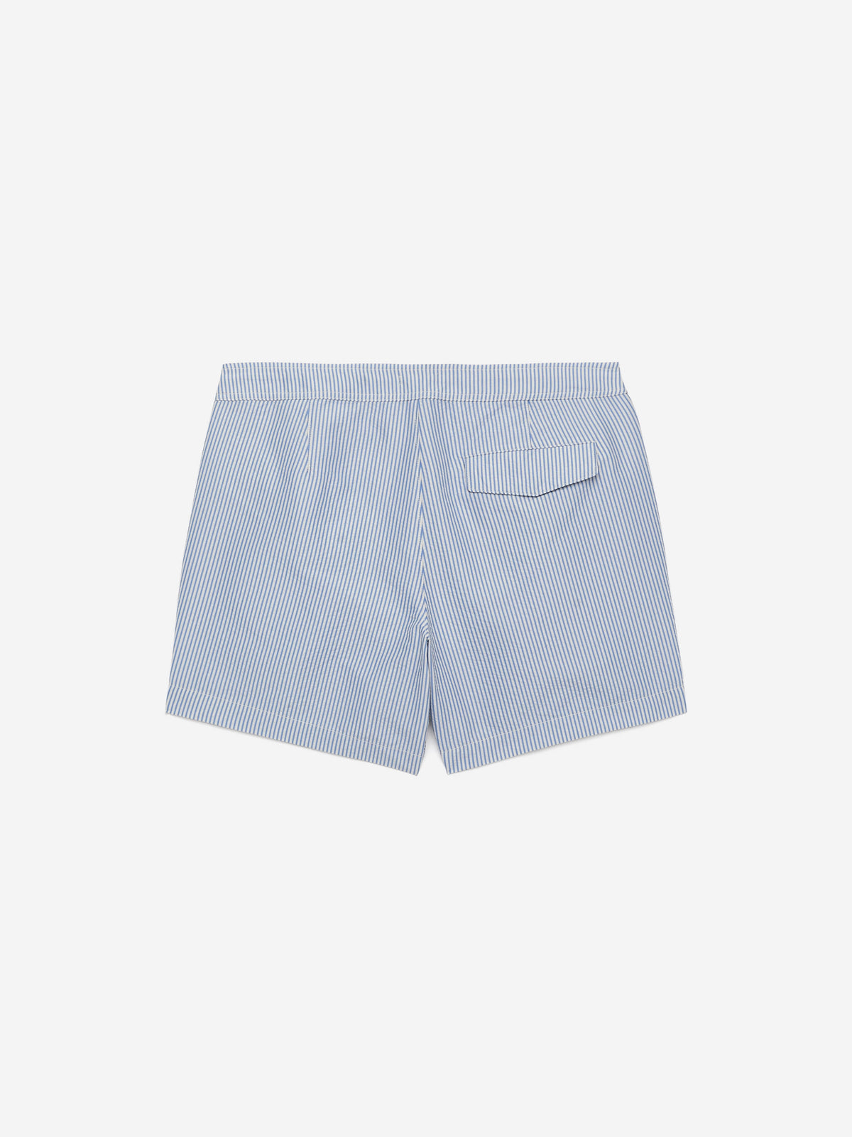 Seersucker Swim Shorts - Blue - Image 7