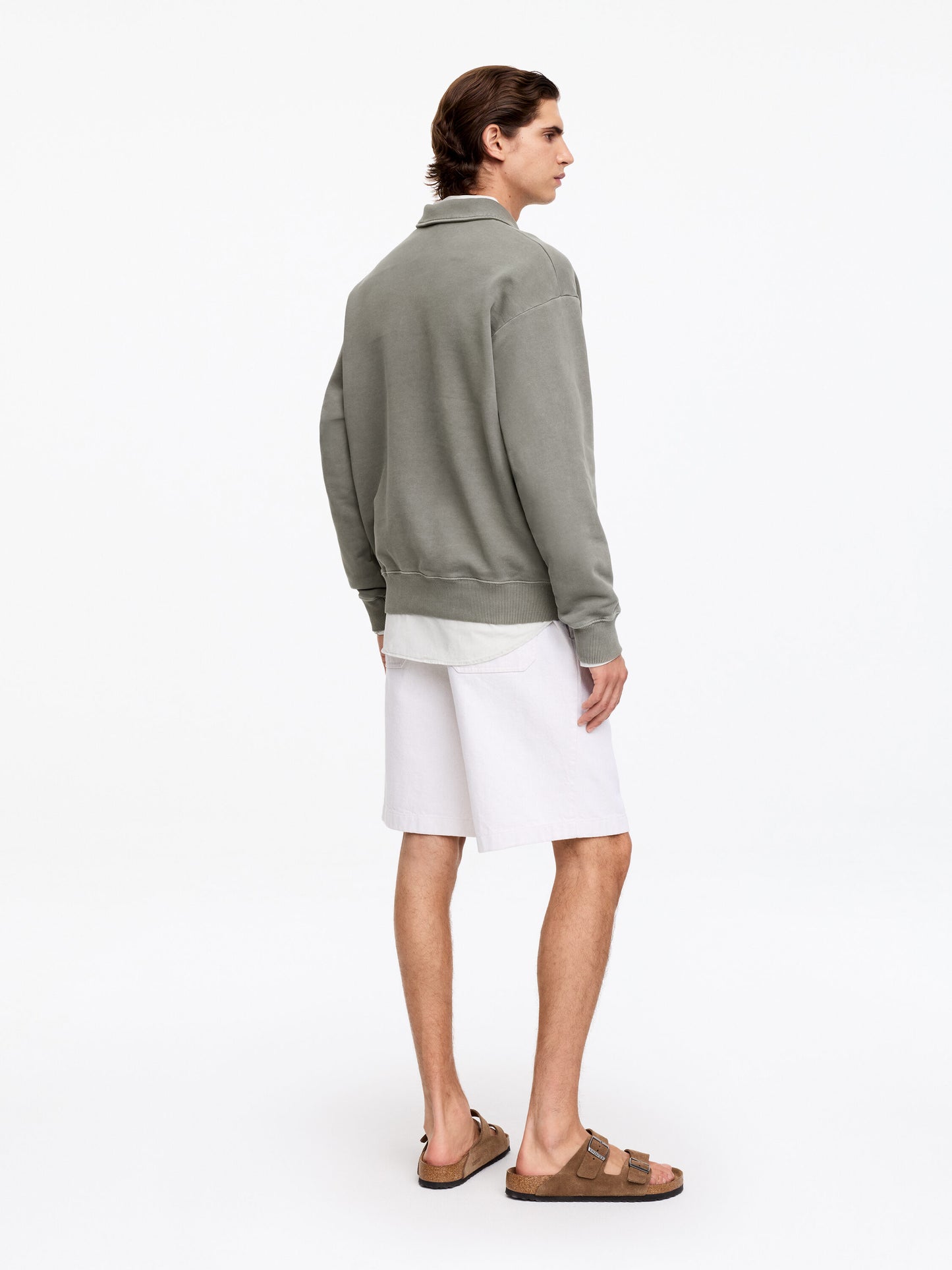 Half-Zip Sweatshirt - Grey - Image 2