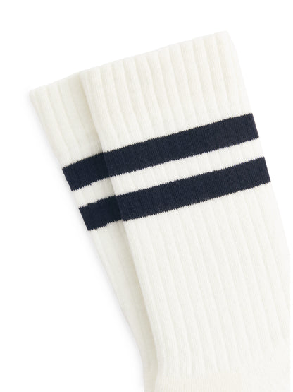 Sporty Cotton Socks - Blue - Image 3