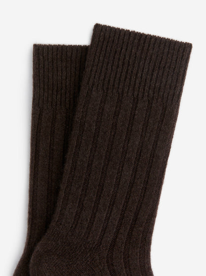 Cashmere Socks - Brown - Image 2