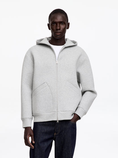Scuba Zip Hoodie - Grey