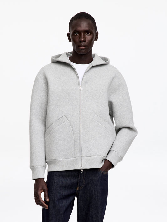 Scuba Zip Hoodie - Grey