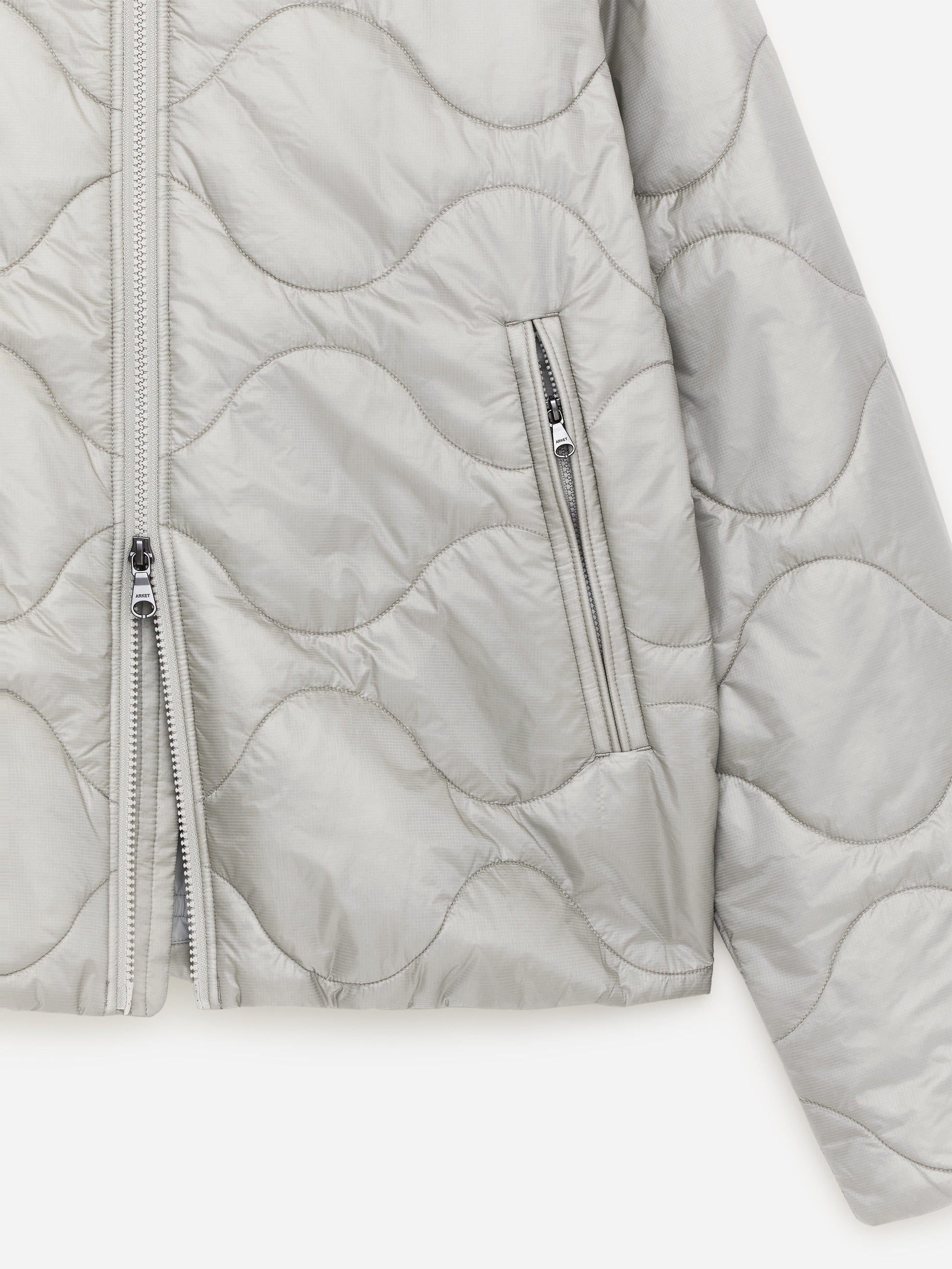 Hooded Jacket - Grey - Image 2