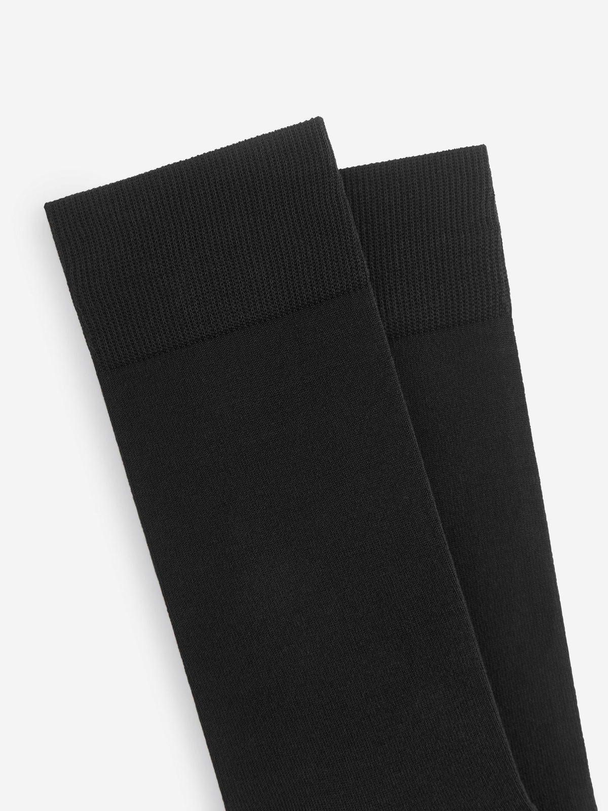 Plain Socks Set of 3 - Black - Image 2