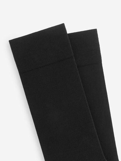Plain Socks Set of 3 - Black - Image 2