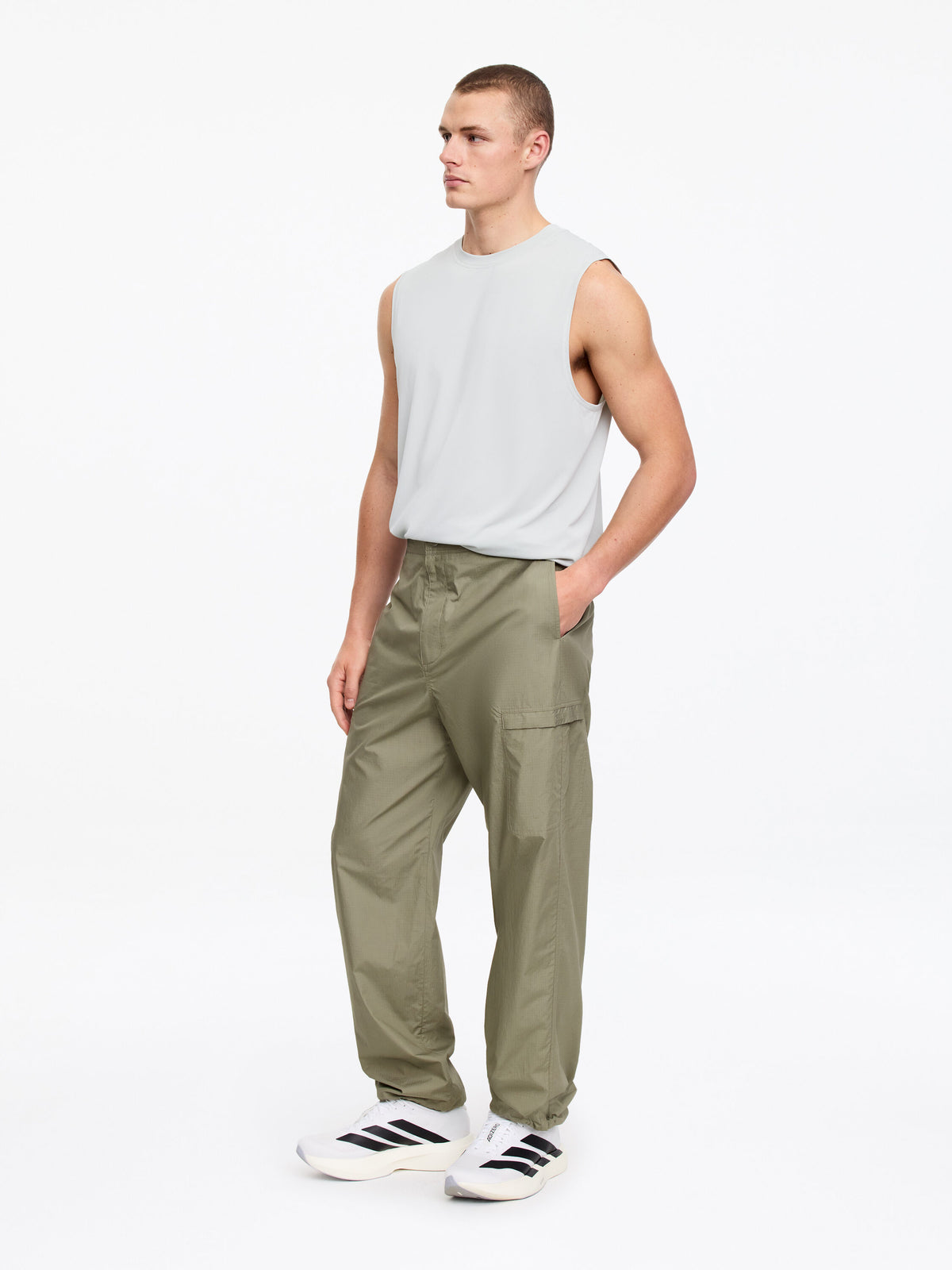 Cargo Trousers - Green - Image 2