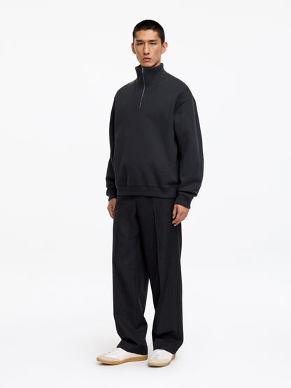 Half Zip Sweatshirt - Blue - Image 2