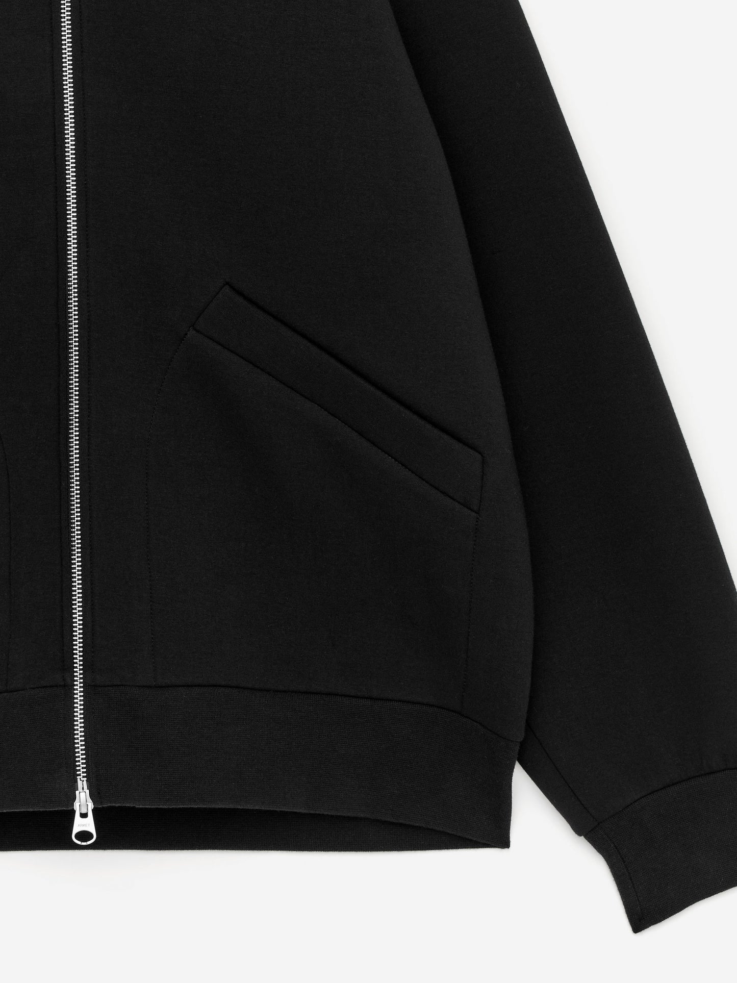 Scuba Zip Hoodie - Black - Image 6