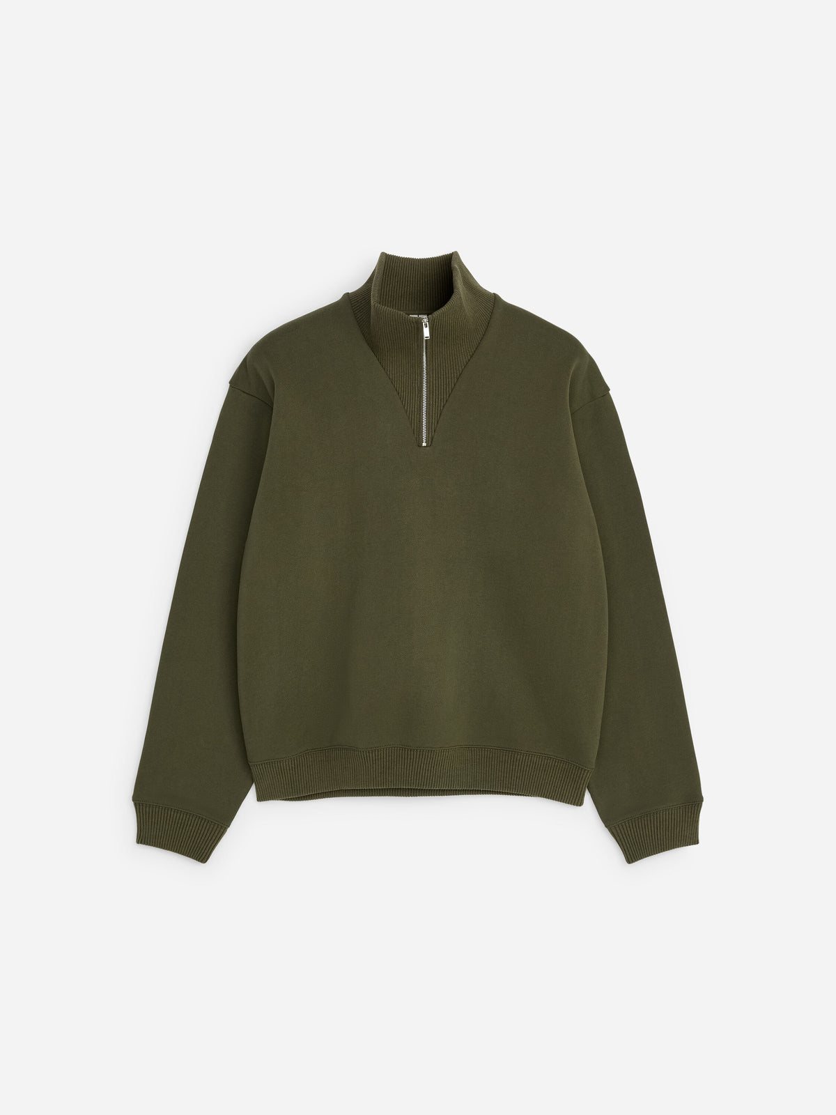 Half Zip Sweatshirt - Green - Image 5