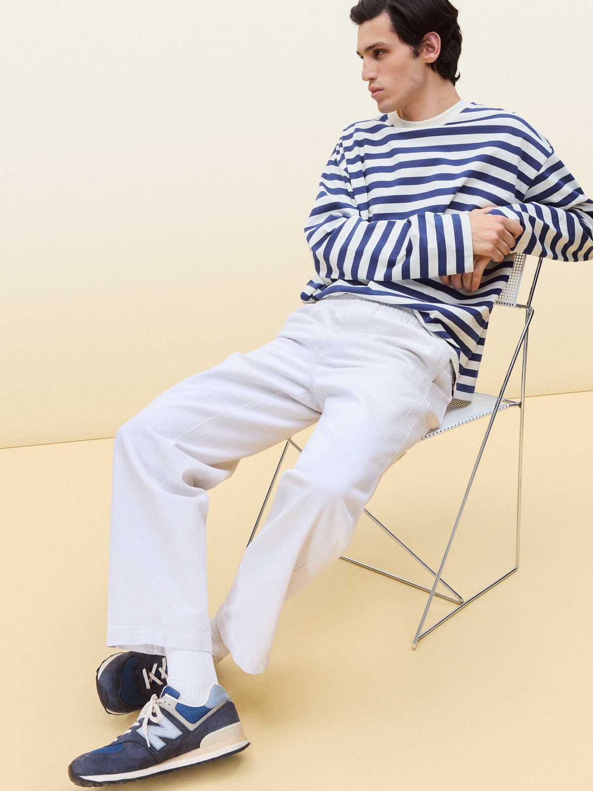 Supima Cotton Rib Socks 5 Pairs - White - Image 5