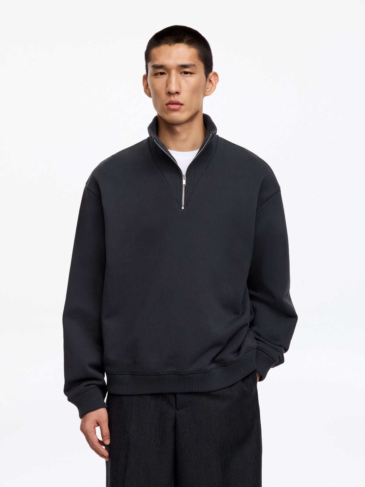 Half Zip Sweatshirt - Blue