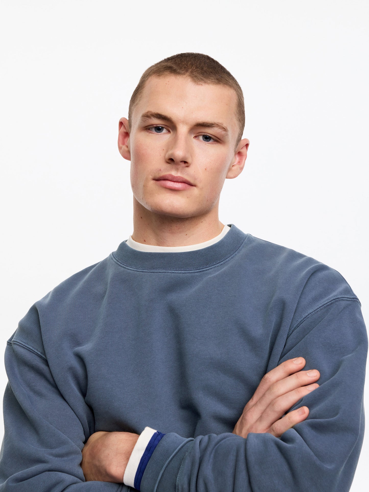 Relaxed Sweatshirt - Blue - Image 4