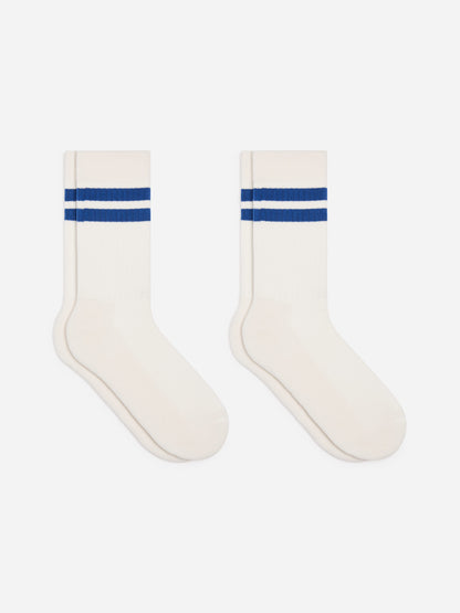 Sporty Cotton Socks - White