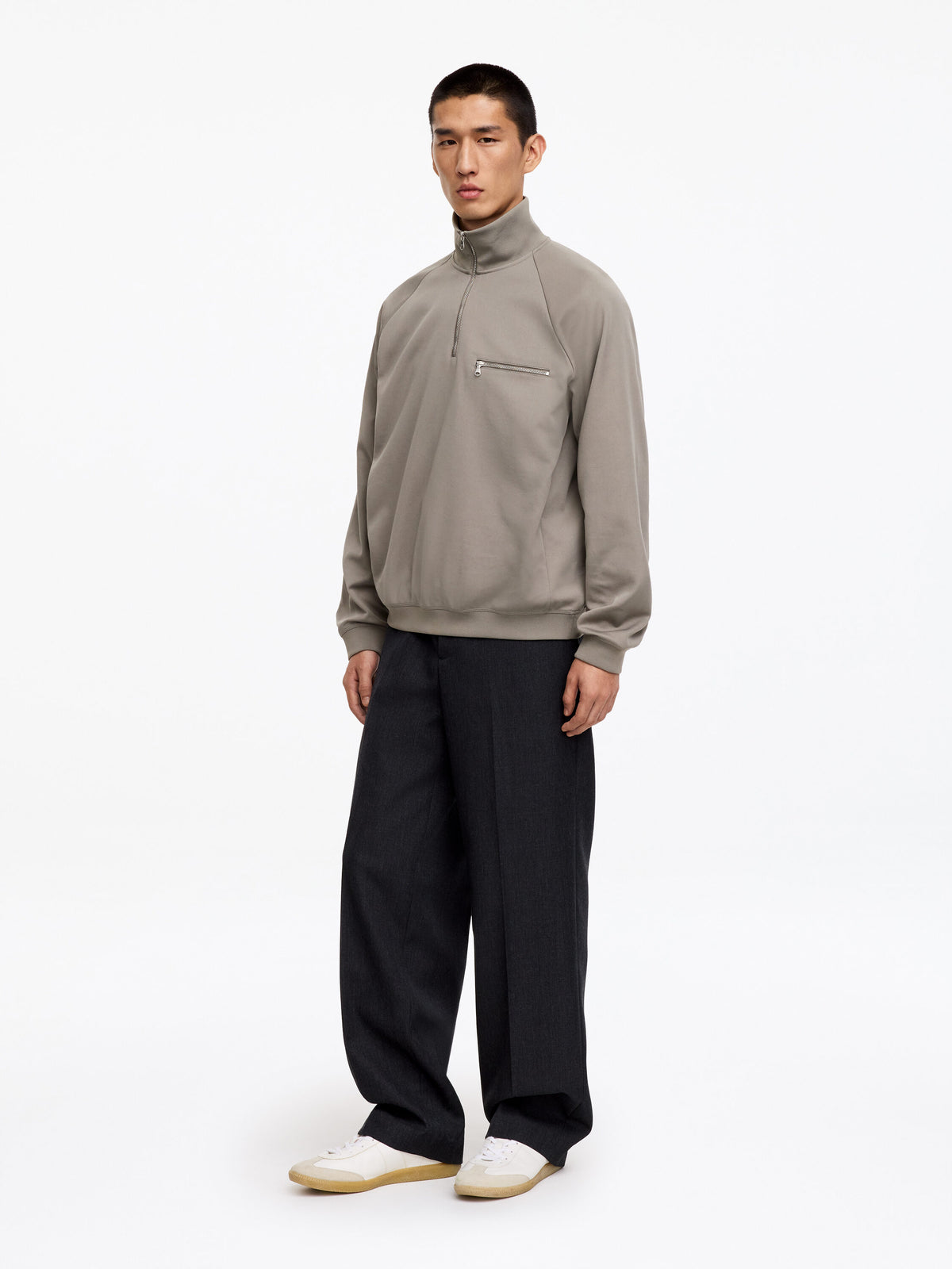 Tracksuit Sweatshirt - Grey - Image 2