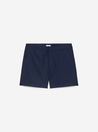 Seersucker Swim Shorts - Blue