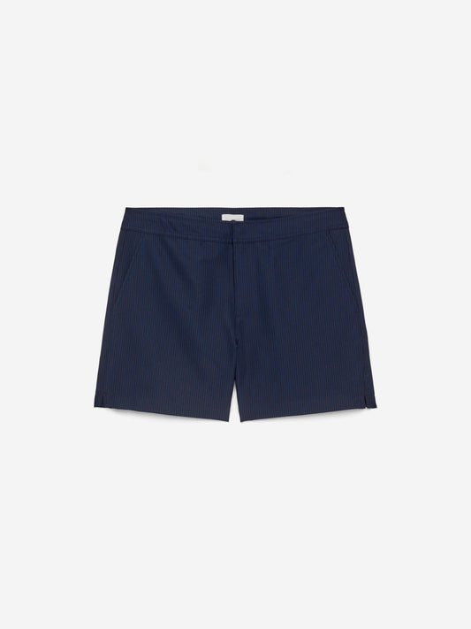 Seersucker Swim Shorts - Blue