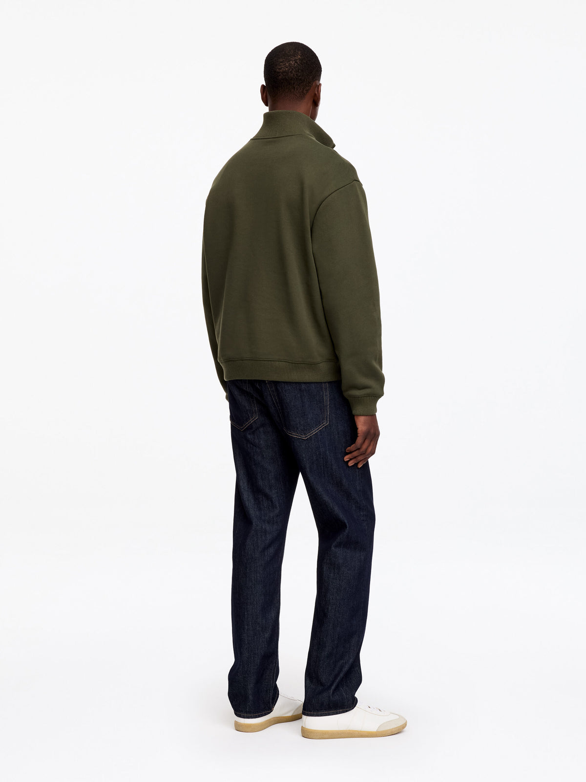 Half Zip Sweatshirt - Green - Image 3