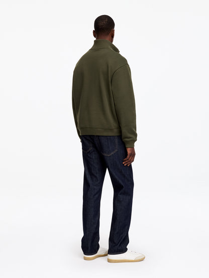 Half Zip Sweatshirt - Green - Image 3