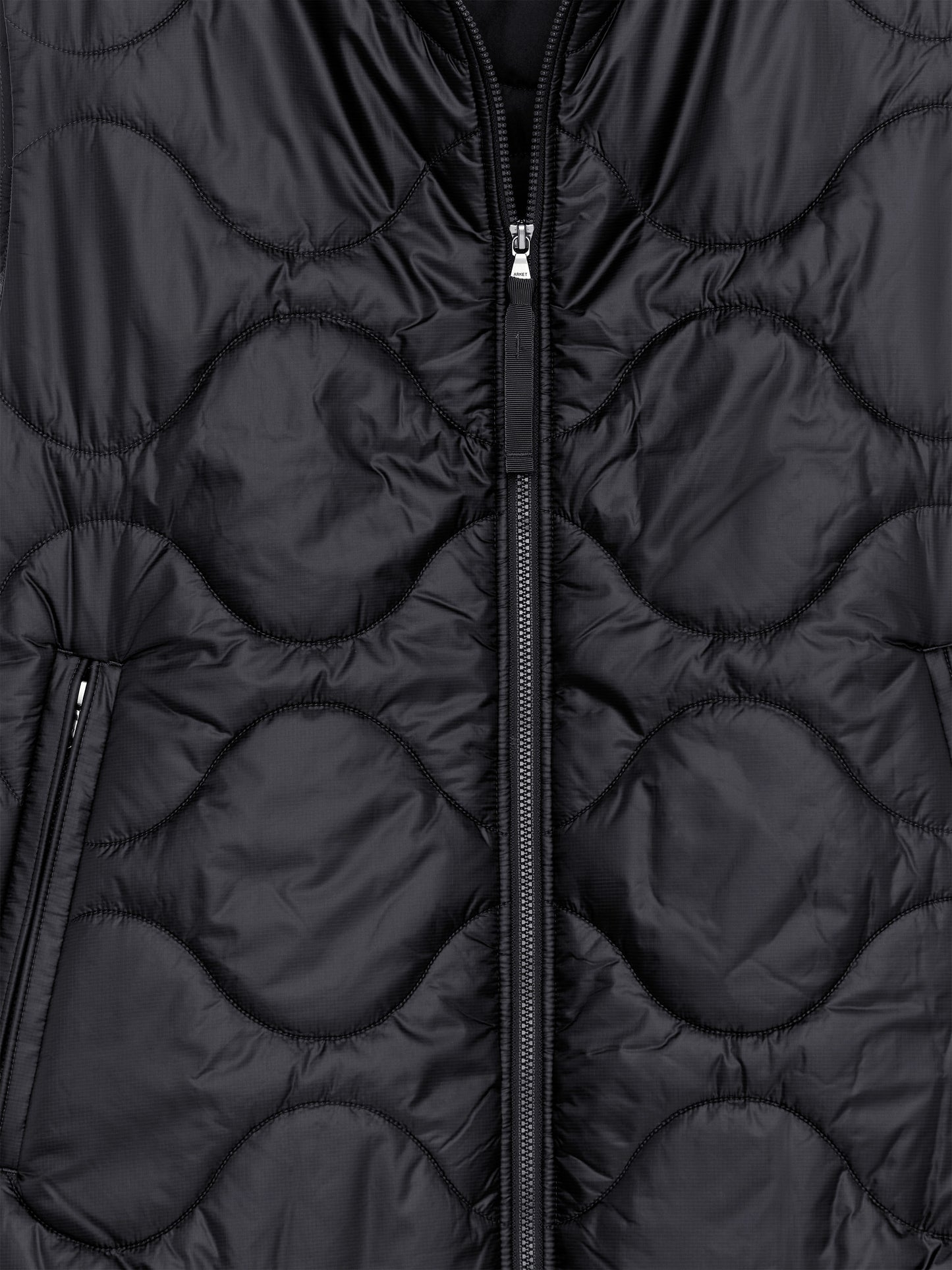 Padded Vest - Black - Image 3