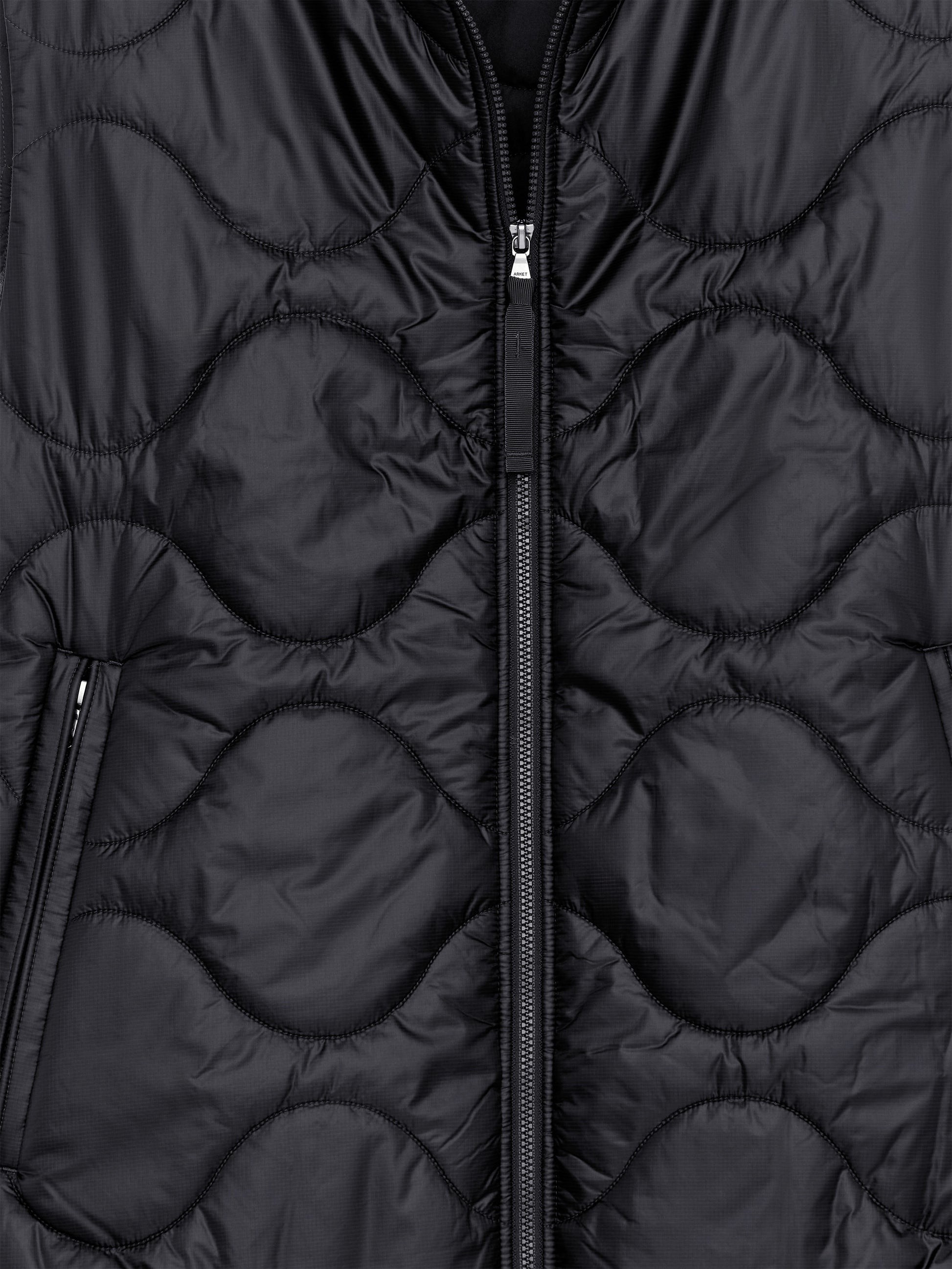 Padded Vest - Black - Image 3