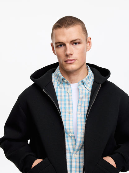Scuba Zip Hoodie - Black - Image 4