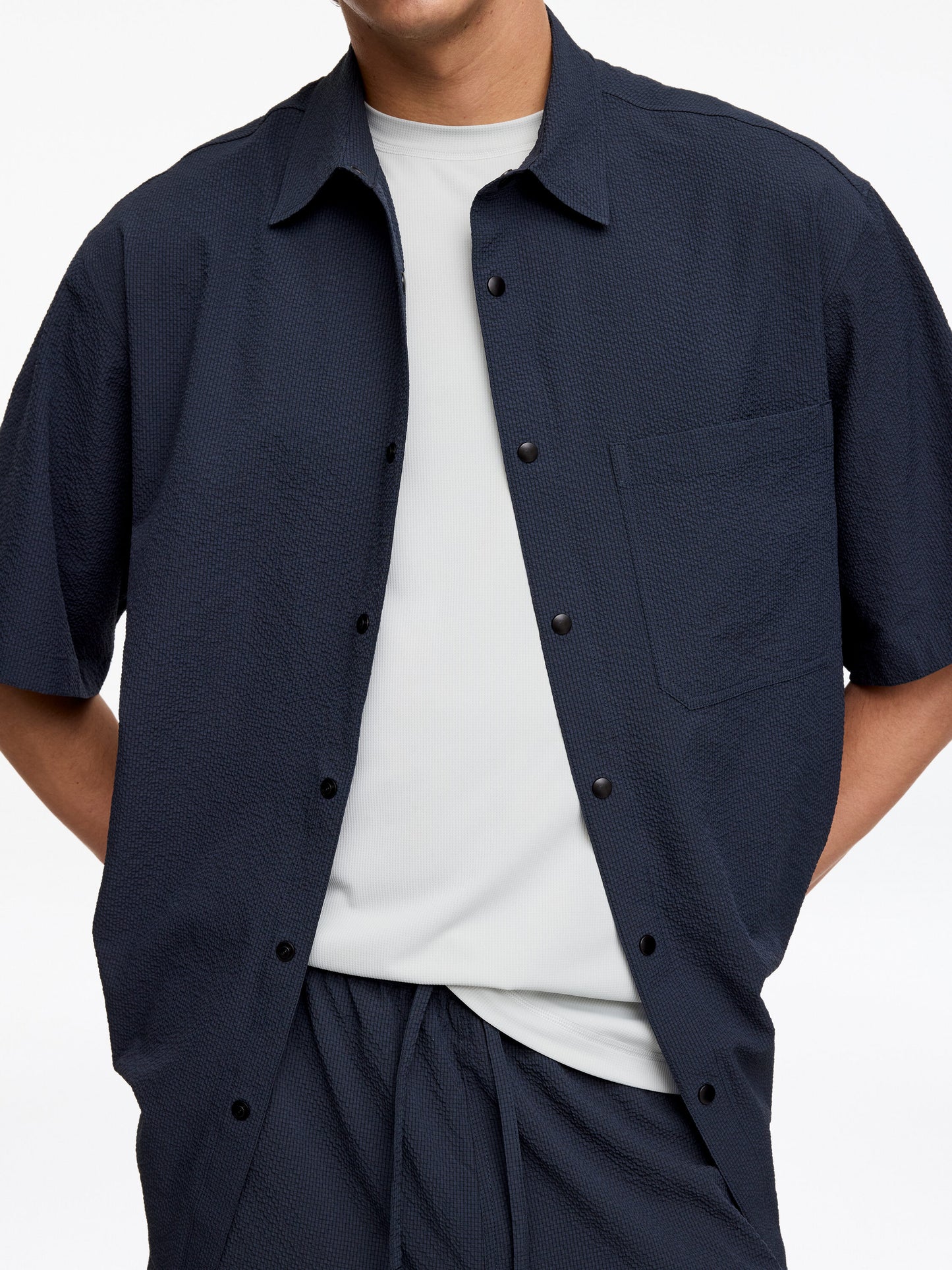 Short-Sleeve Tech Shirt - Blue - Image 4