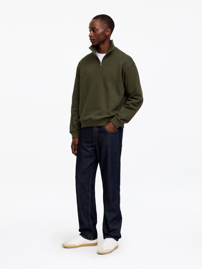 Half Zip Sweatshirt - Green - Image 2