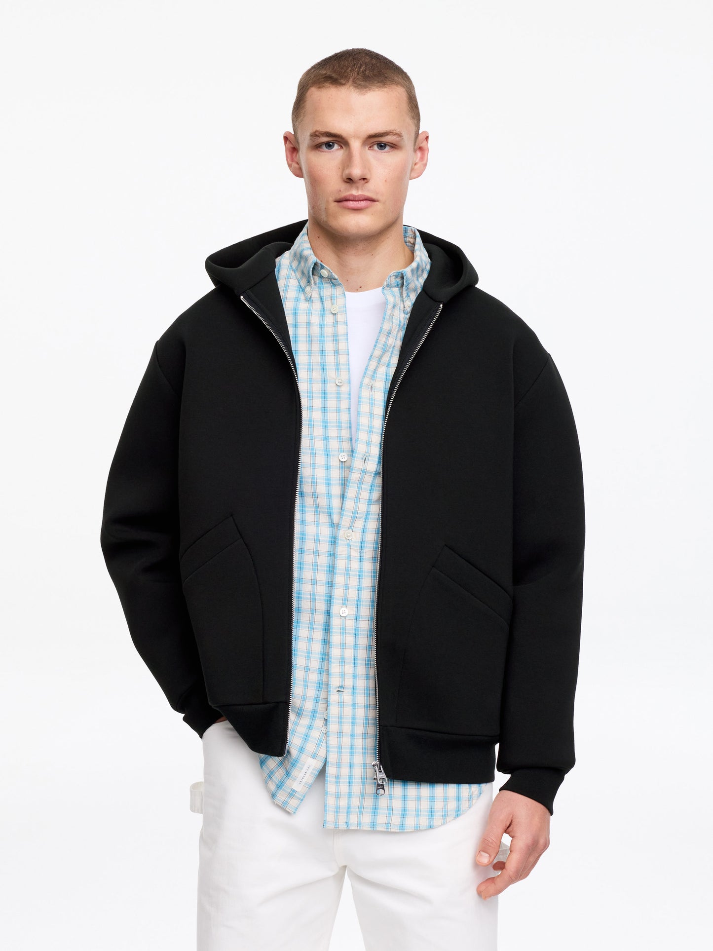Scuba Zip Hoodie - Black