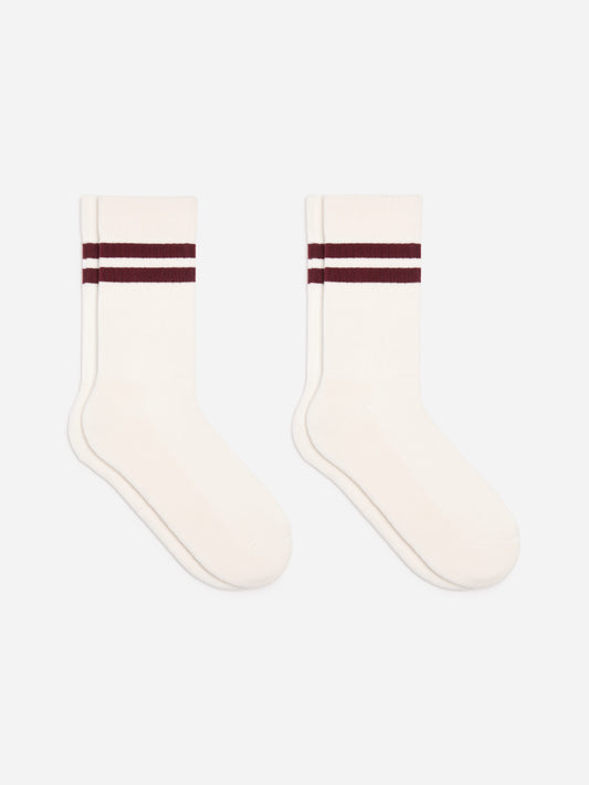 Sporty Cotton Socks - White