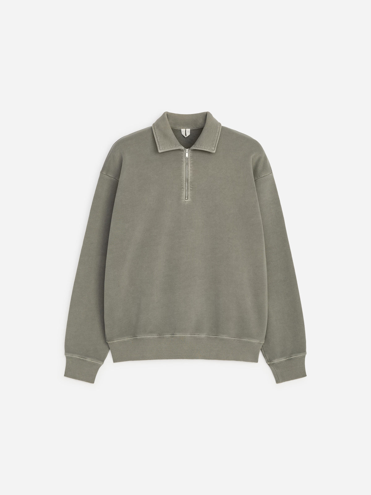 Half-Zip Sweatshirt - Grey - Image 5