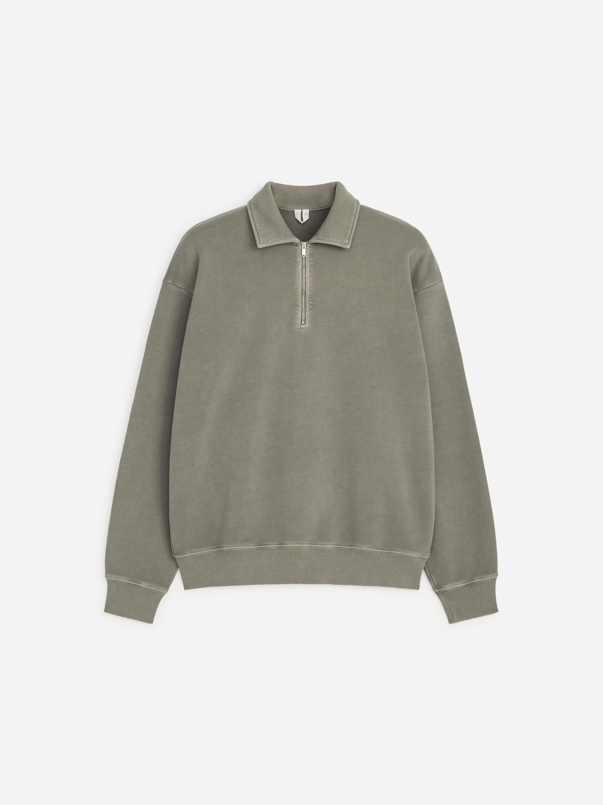 Half-Zip Sweatshirt - Grey - Image 5