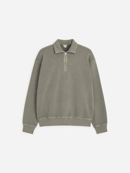 Half-Zip Sweatshirt - Grey - Image 5